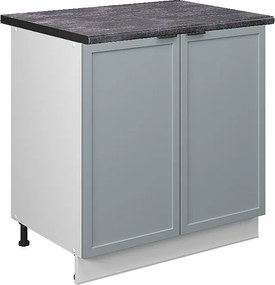 Szafka pod zlew jasnoniebiesko-szary 80x60x82 fame-line