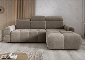 Narożnik MATEO S Wolnostojący Prawostronny Tkanina Memphis 05 kolor Kamelowy WERSAL