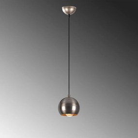 Lampa wisząca w kolorze srebra z metalowym kloszem ø 30 cm Berceste – Opviq lights