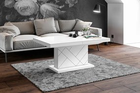 Nowoczesny biały rozkładany ławostół T6-A96