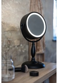 Lampa stołowa w kolorze matowej czerni ze szklanym kloszem (wysokość 36 cm) Face – Markslöjd