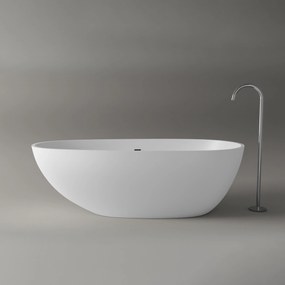 Wanna wolnostojąca VELA STONE odlew mineralnyBiała - 180 x 90 x 58 cm