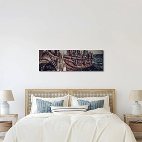 Obraz - Wiking (z zegarem) (90x30 cm)