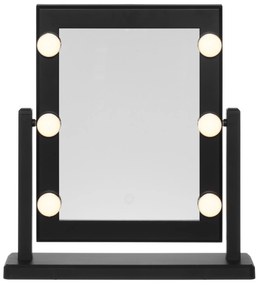 Lustro do makijażu z lampkami LED, 37 x 41 cm