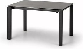 Stół rozkładany Horizo 120–180x85 cm z ceramicznym blatem i stalową podstawą do jadalni