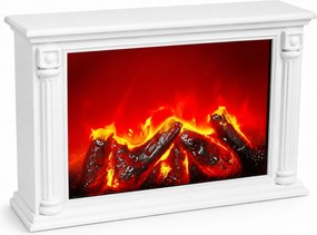 Kominek dekoracyjny LED w stylu klasycznym, 10 x 33 x 21 cm