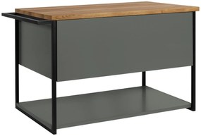 Szafka pod umywalkę LOV 80 cm szaro-zielony półmat KROFAM