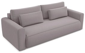 Lawendowa aksamitna rozkładana/ze schowkiem sofa 238 cm Kapua – Makamii