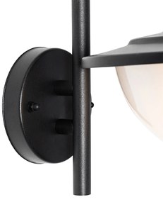 Zewnetrzna Klasyczna zewnętrzna lampa ścienna czarna IP44 - Bruges klasyczny/Antyczny Oswietlenie zewnetrzne
