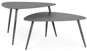 Stalowe stoliki ogrodowe zestaw 2 szt. 73,5x77,5 cm Yvonne – Bizzotto