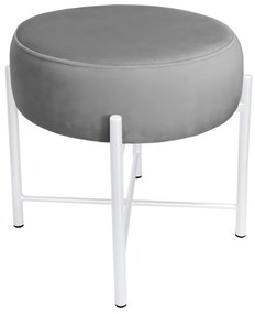 Taboret Pola noga metalowa biała MG17