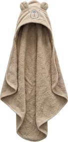 Ręcznik kąpielowy dziecięcy z kapturem MILO 75x75 cm, beżowy