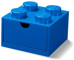 Niebieski pojemnik z szufladką LEGO®, 15x16 cm