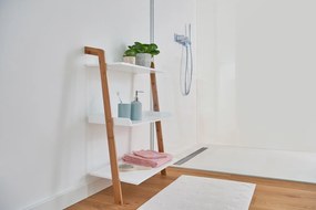 Półka z włókna bambusowego, regał ścienny z 3 półkami, ZELLER