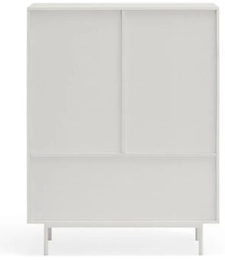 Biała wysoka komoda 97x130 cm Sierra – Teulat