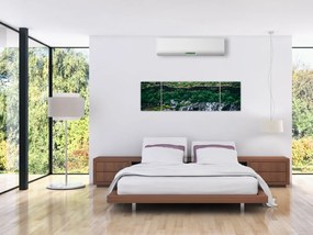 Obraz wodospadów w przyrodzie (170x50 cm)
