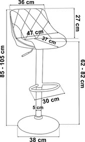 Beżowy tapicerowany hoker kuchenny K5-D62