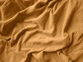 Muślinowa poszewka na poduszkę MUSSARI 45x45 cm, musztardowy