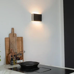 Nowoczesny Kinkiet / Lampa scienna stalowy 2-punktowy - Otan Nowoczesny Oswietlenie wewnetrzne
