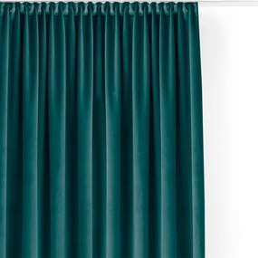 Morska aksamitna zasłona częściowo zaciemniająca (dimout) 265x175 cm Velto – Filumi