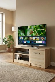 Skandynawska szafka RTV do salonu dąb sonoma N3-A50