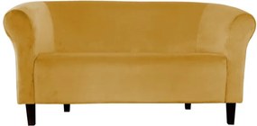 Sofa Milo tkanina Welur : Kolor nogi - Venge, Kolor tkaniny - VELVET - MG15, Typ tkaniny - Velvet, Wysokość nogi - 15 cm