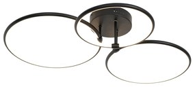 Plafon / Lampy sufitowe czarny w komplecie z LED 3-stopniowy ściemniacz 3-światła - Joaniqa Nowoczesny Oswietlenie wewnetrzne