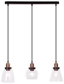 Potrójna lampa wisząca nad wyspę loft - S609-Ferva