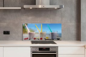 Szklany Panel Barwne Drink w Szklankach