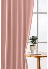 Zasłona zaciemniająca VELVET 140x250 cm, różowa Zawieszanie: Metalowe pierścienie