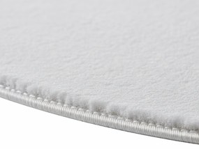 Dywan pluszowy Joy biały koło 120 cm x 120 cm