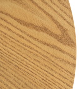 Stolik Kawowy LINCOLN 80 cm Dąb Złoty/Czarny Loft