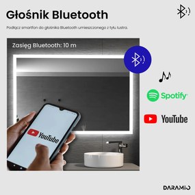 Lustro łazienkowe z oświetleniem LED F3