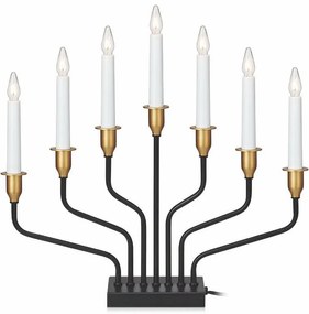 Czarna świąteczna dekoracja świetlna Brosa – Markslöjd