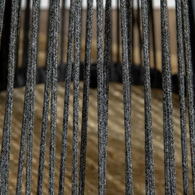 Outsunny Stół Ogrodowy Boho Rattan PE Odporny na Warunki Atmosferyczne Czarny Naturalny 39x39x49cm | Aosom PL