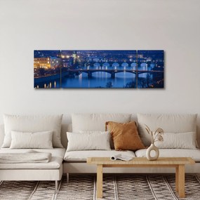 Obraz praskich mostów (170x50 cm)