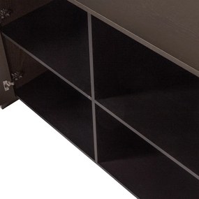 Ciemnobrązowa komoda w dekorze jesionu 200x85x44 cm Brock – WOOOD