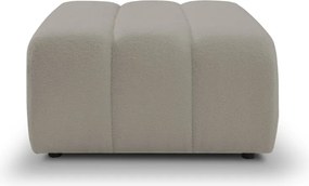 Pufa BALOO w kolorze jasnej szarości w tkaninie LAMBI 11