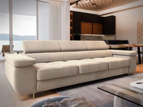 Masseno Sofa MOSINE z funkcją spania, Rozkładana sofa - Wanilia, MONOLITH 04