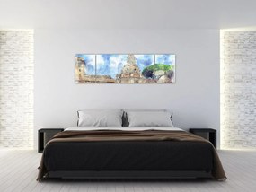 Obraz - Kościół Santa Maria di Loreto, Rzym, Włochy (170x50 cm)