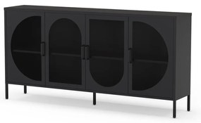 Czarna komoda 160x90 cm Tayra – Marckeric