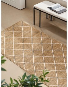 Chodnik z juty tkany ręcznie w naturalnym kolorze 80x200 cm Kunu – Hanse Home