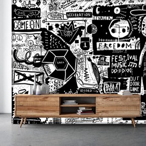 Fototapeta - Street art, napisy i wzory (196x136 cm)