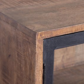 Witryna z litego drewna mango 160x71 cm – Ixia