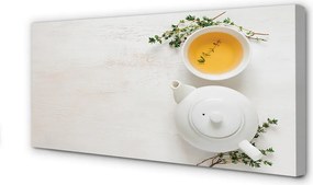 Zdjęcie na płótnie Dzbanek Gorącej Herbaty