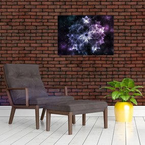 Obraz - Mandala lotosu w kosmosie (70x50 cm)