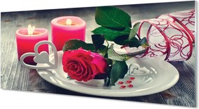 Panel nad Blat Kuchenny Róża, Serce i Świece