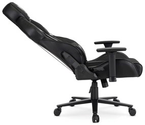 Fotel Gamingowy Obrotowy NEXON Czarny/Biały Nowoczesny
