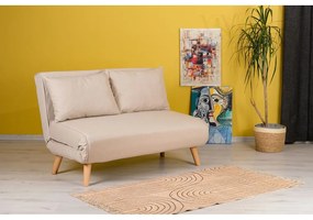 Beżowa rozkładana sofa 120 cm Folde – Artie