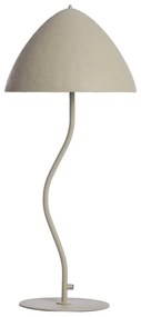 Jasnoszara lampa stołowa z metalowym kloszem (wysokość 67 cm) Elimo – Light &amp; Living